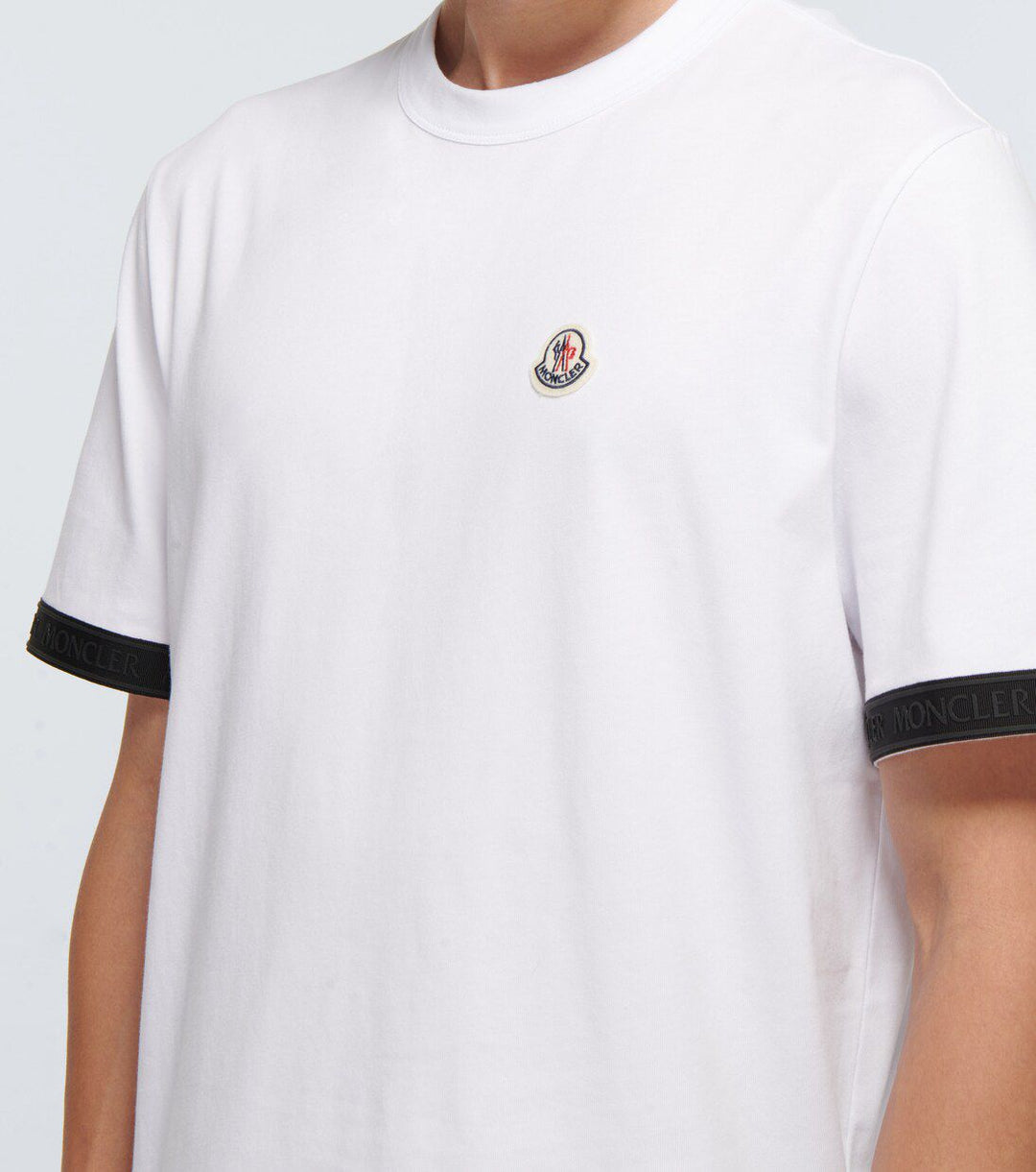 MONCLER MINI LOGO T-SHIRT WHITE