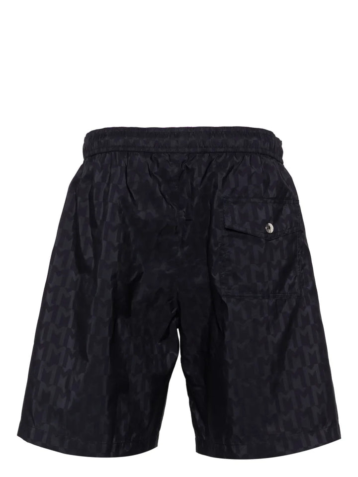 MONCLER MONOGRAM BLACK SHORT