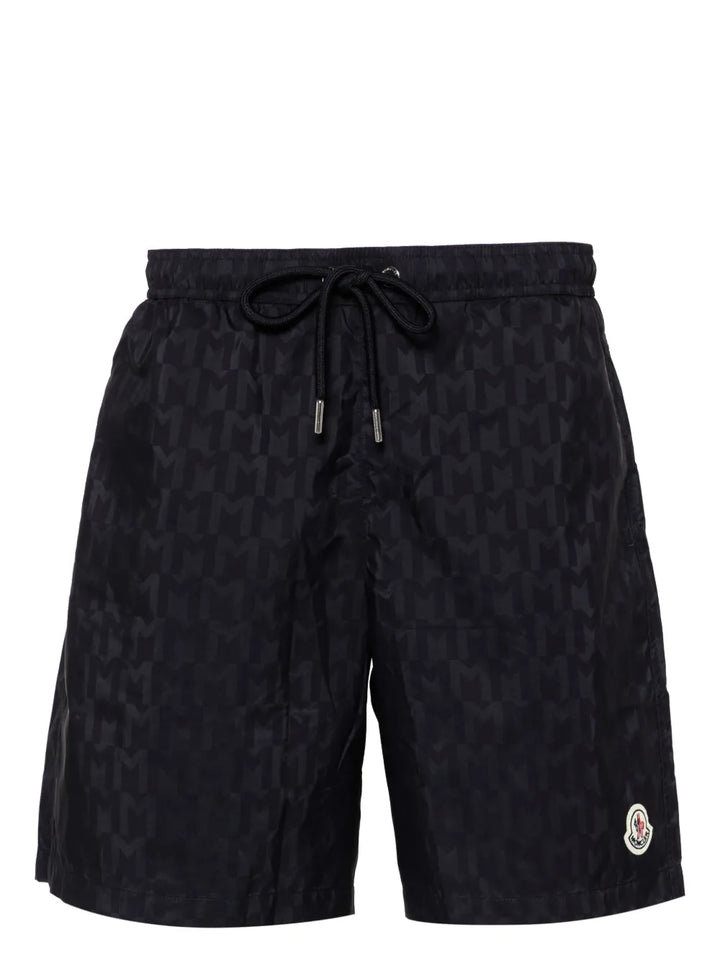 MONCLER MONOGRAM BLACK SHORT