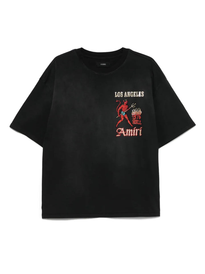 AMIRI SINNERS BLACK T-SHIRT