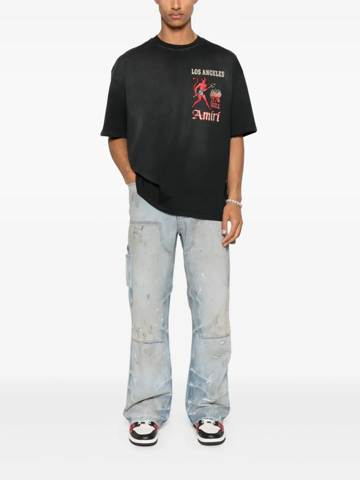 AMIRI SINNERS BLACK T-SHIRT
