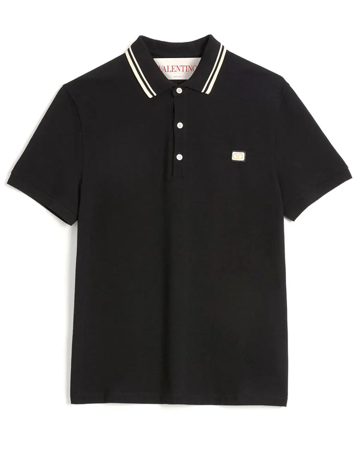 VALENTINO MINI LOGO POLO T-SHIRT