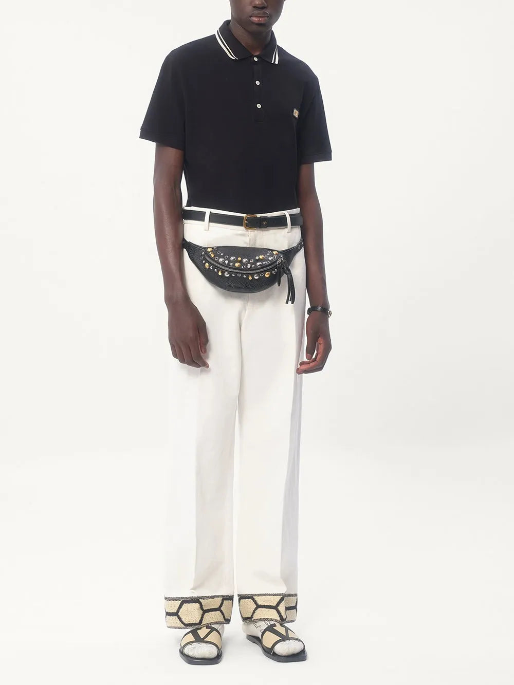 VALENTINO MINI LOGO POLO T-SHIRT