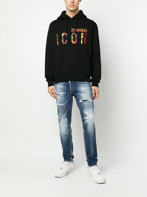 Dsquared2 Tropical Black Hoodie