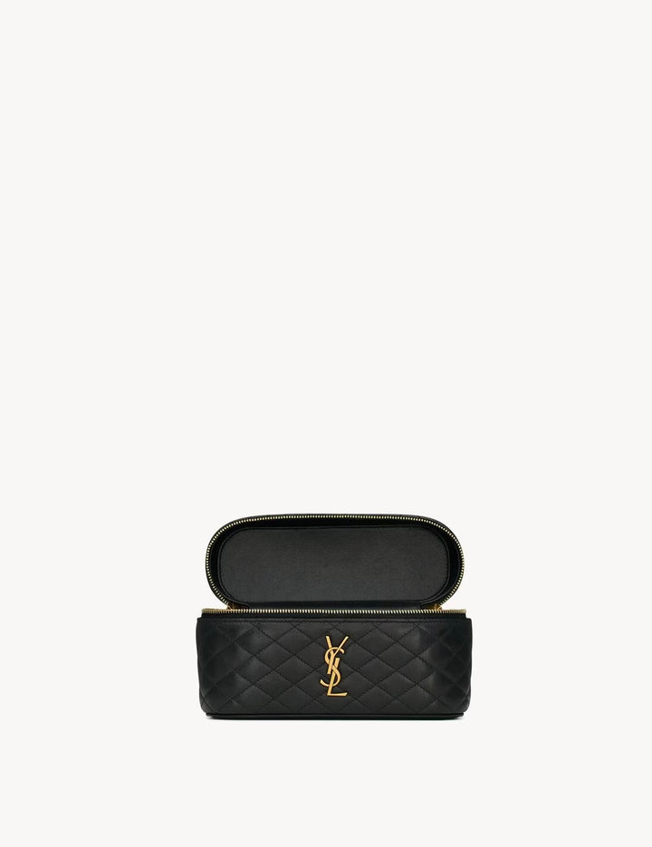 YSL GABY VANITY BLACK BAG IN LAMBSKIN