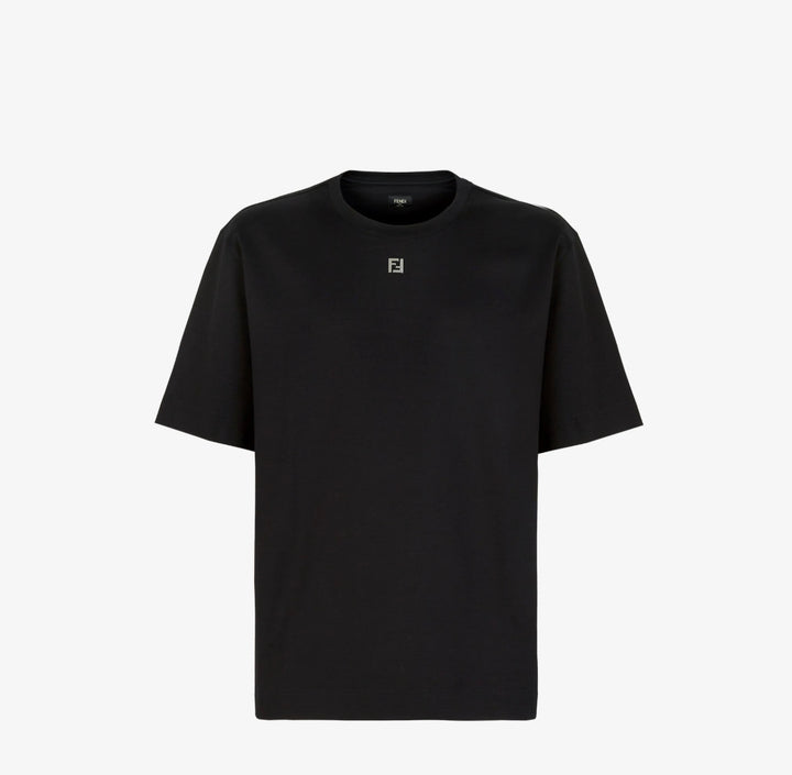 FENDI MINI LOGO BLACK T-SHIRT