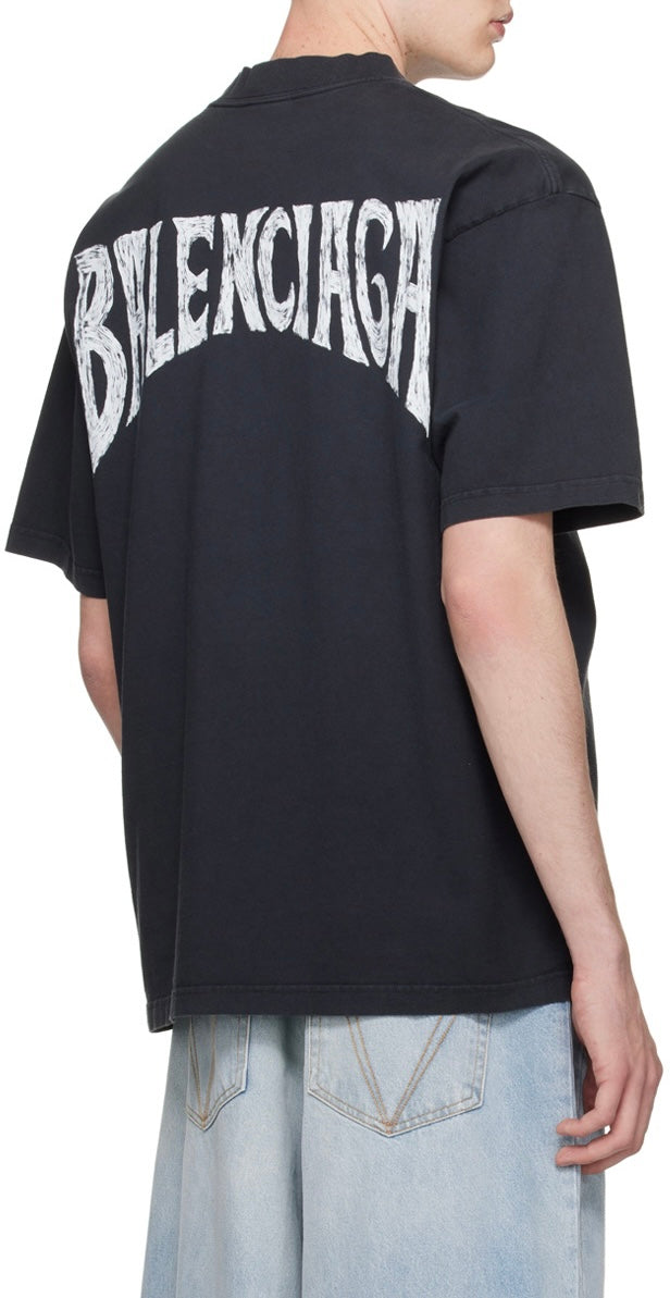 BALENCIAGA PARIS T-SHIRT BLACK