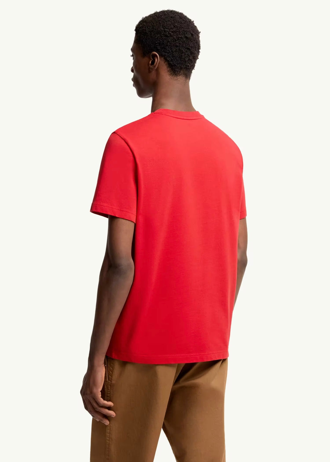 MONCLER RED LOGO T-SHIRT