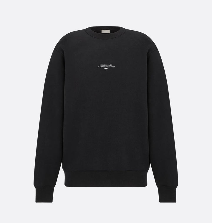 DIOR MINI LOGO BLACK SWEATSHIRT