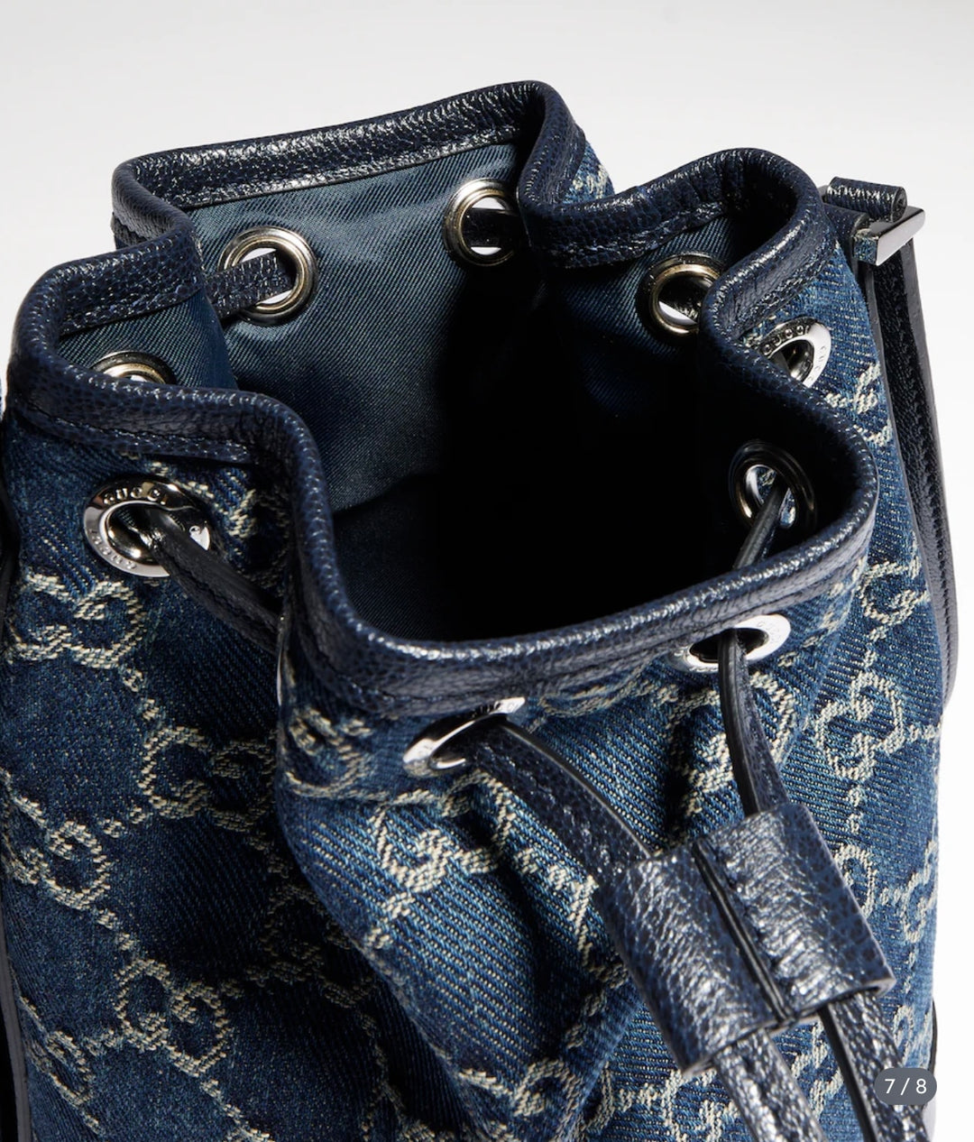 GUCCI MINI BUCKET BAG MONOGRAM
