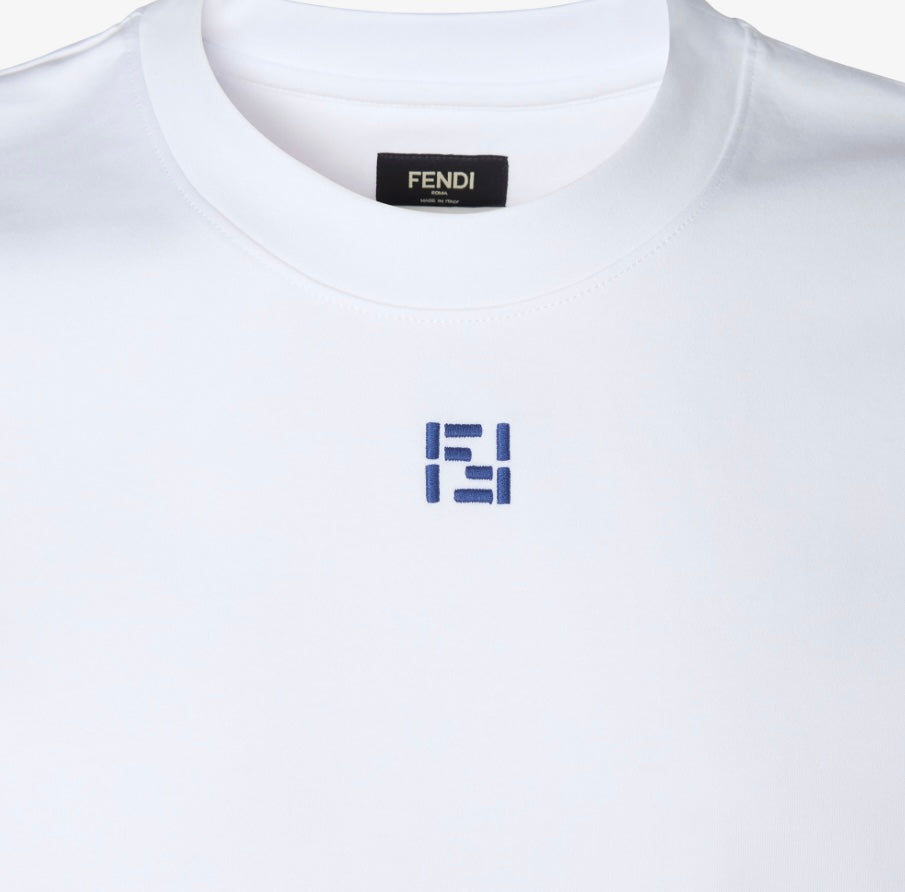 FENDI MINI LOGO WHITE T-SHIRT