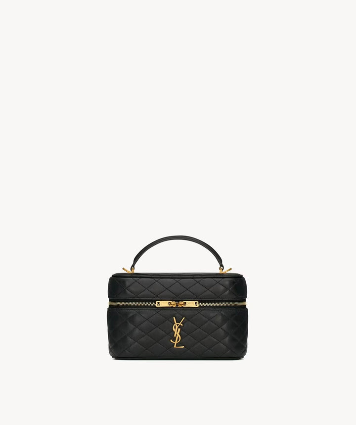 YSL GABY VANITY BLACK BAG IN LAMBSKIN