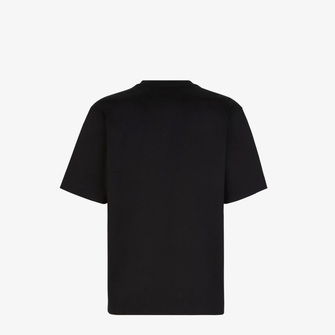 FENDI MINI LOGO BLACK T-SHIRT