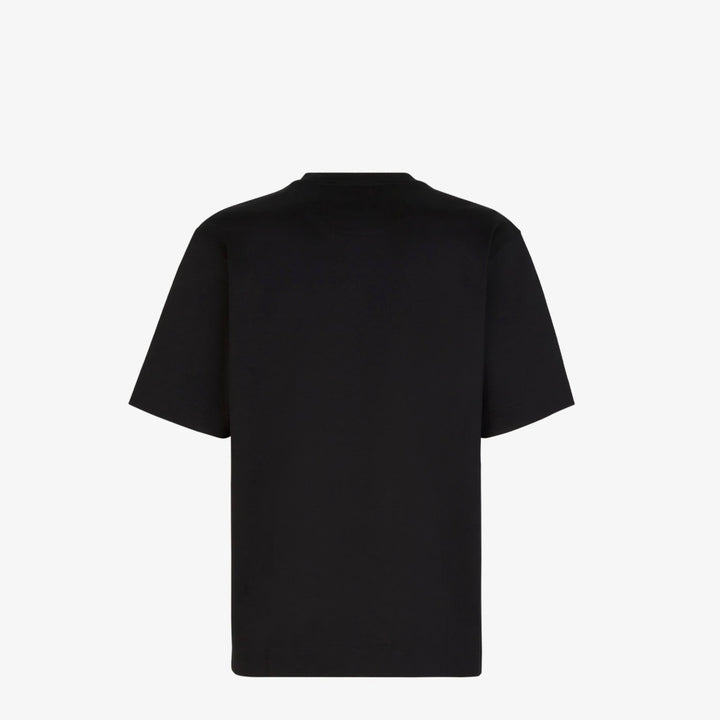 FENDI MINI LOGO BLACK T-SHIRT