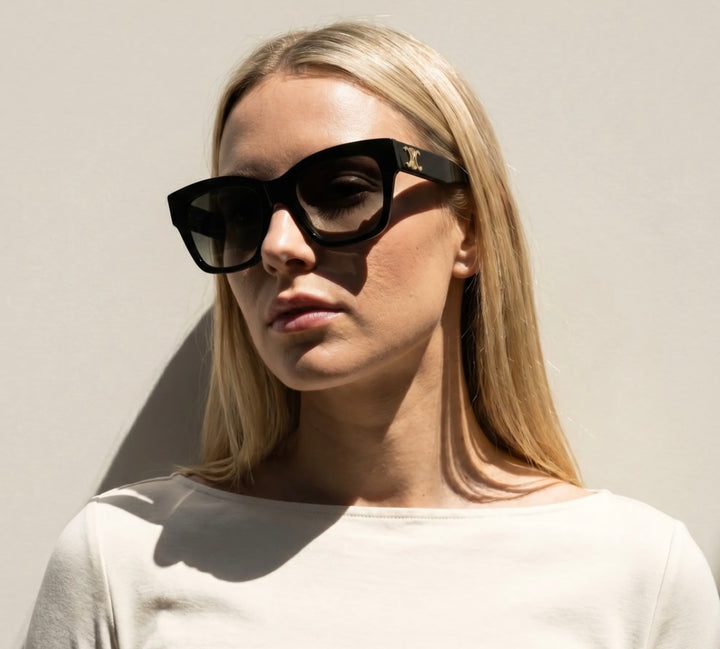 CELINE TRIOMPHE BLACK SUNGLASSES