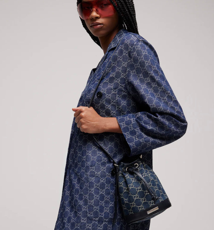 GUCCI MINI BUCKET BAG MONOGRAM