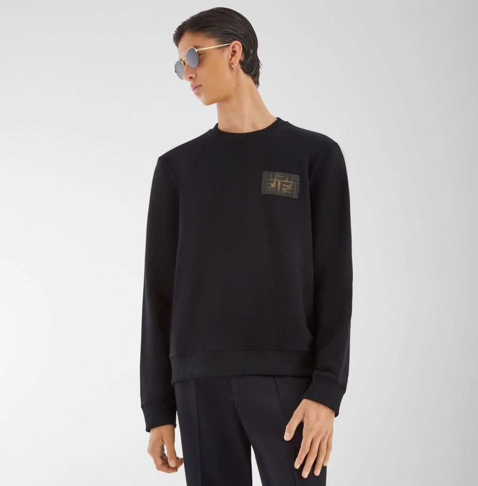 FENDI BLACK SWEATSHIRT PATCH