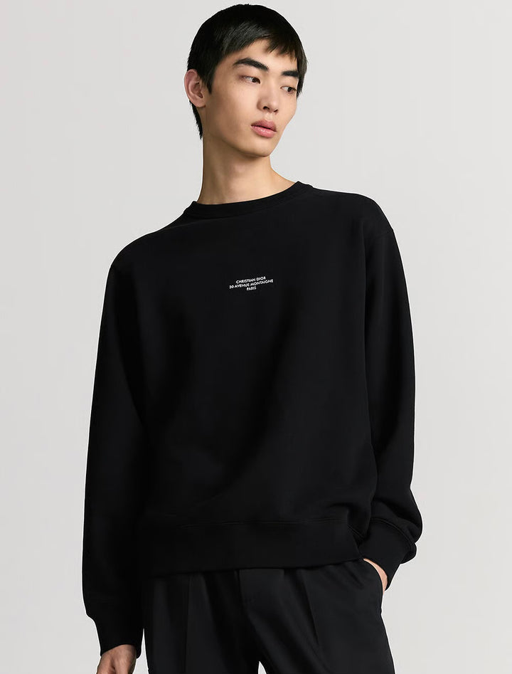 DIOR MINI LOGO BLACK SWEATSHIRT