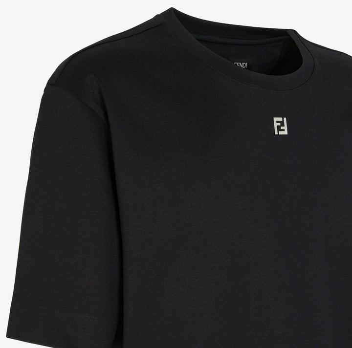 FENDI MINI LOGO BLACK T-SHIRT