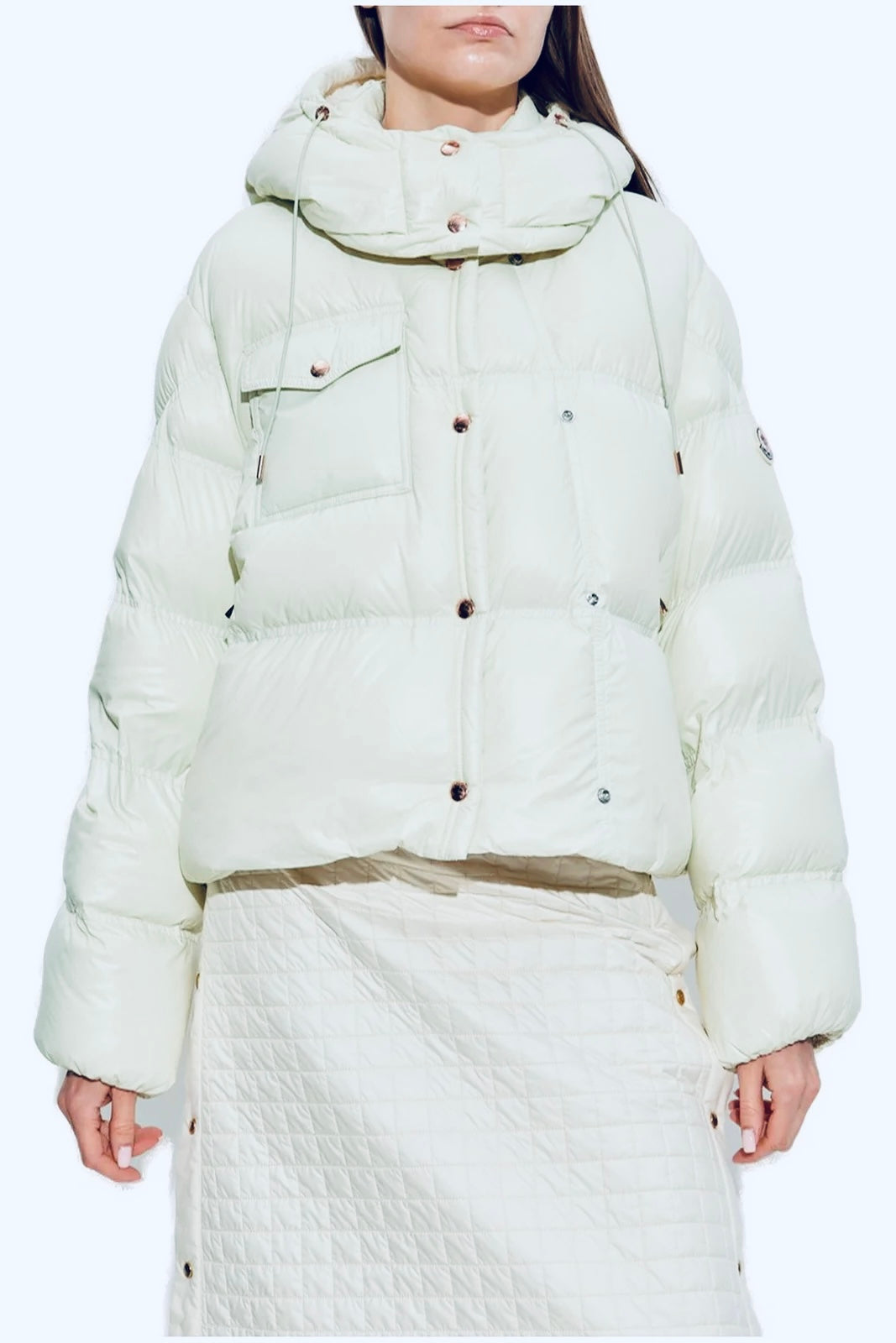 MONCLER EREA WHITE DOWN JACKET