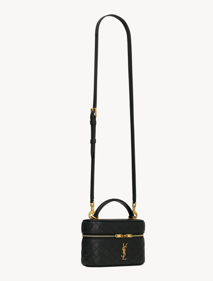 YSL GABY VANITY BLACK BAG IN LAMBSKIN