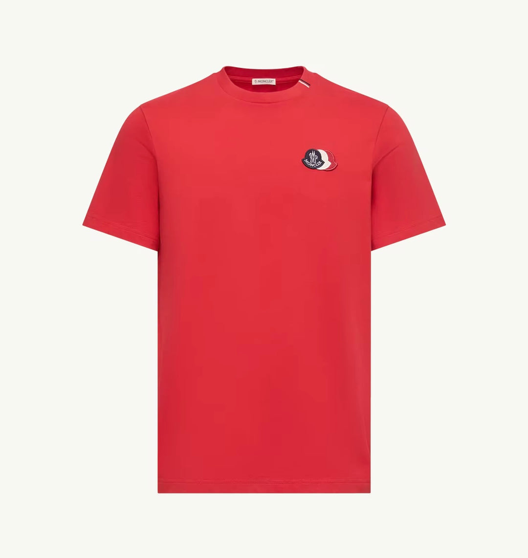 MONCLER RED LOGO T-SHIRT