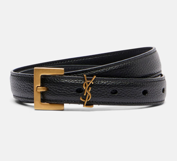 YSL CASSANDRE LEATHER BELT