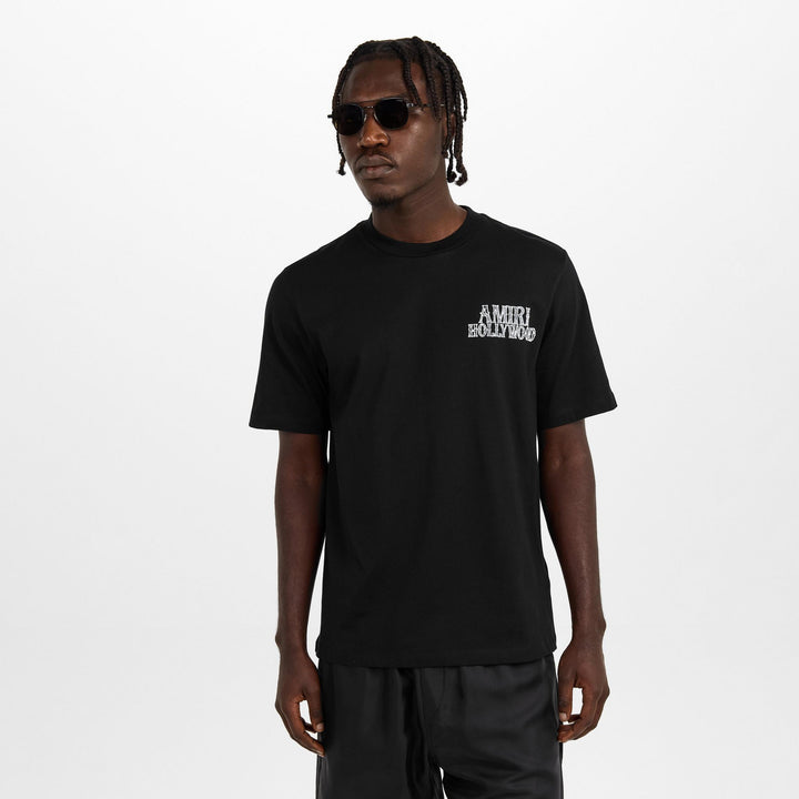 AMIRI HOLLYWOOD BLACK T-SHIRT