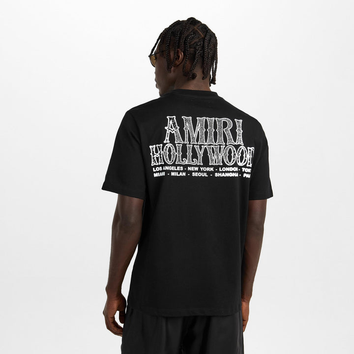 AMIRI HOLLYWOOD BLACK T-SHIRT