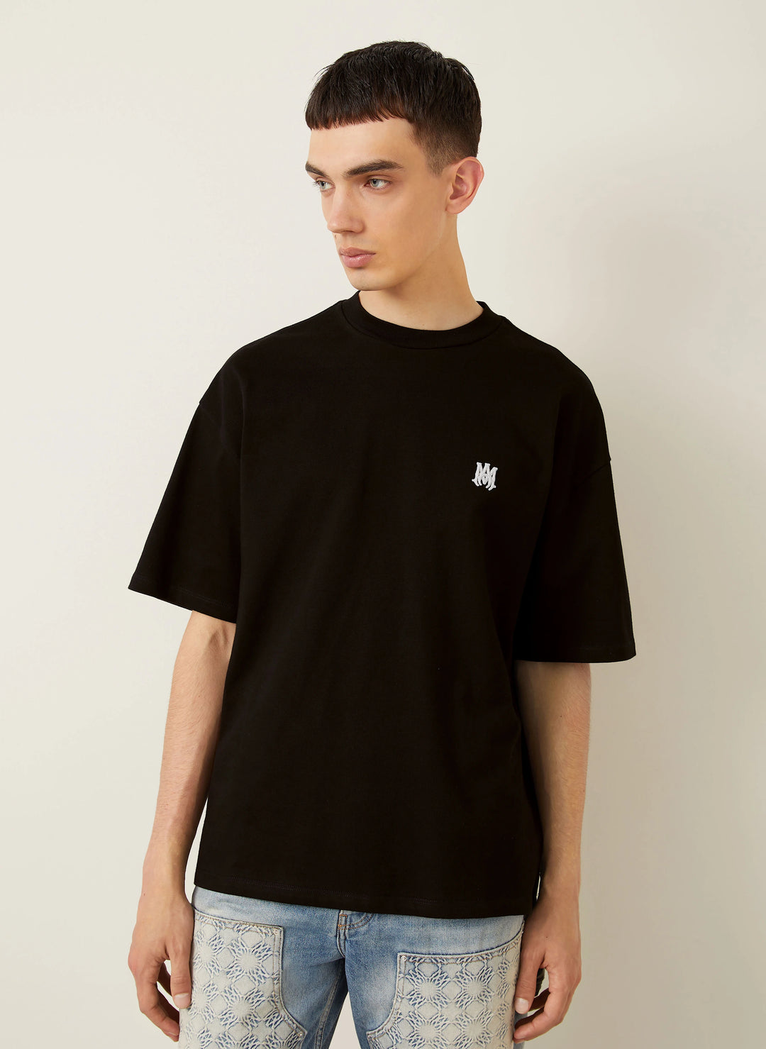 AMIRI MINI LOGO BLACK T-SHIRT