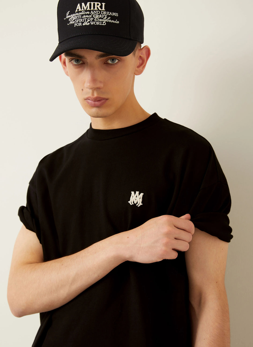 AMIRI MINI LOGO BLACK T-SHIRT