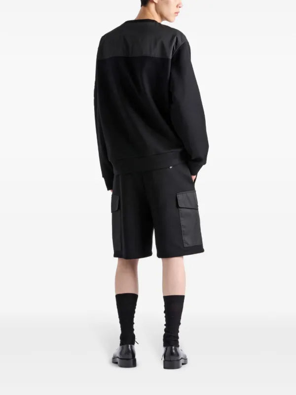 PRADA ARM ZIPPED POCKET SWEATSHIRT