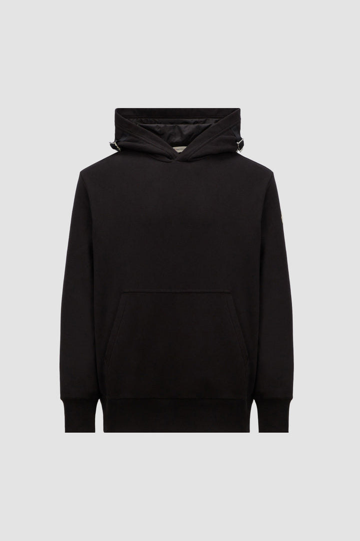 MONCLER MINI LOGO BLACK HOODIE