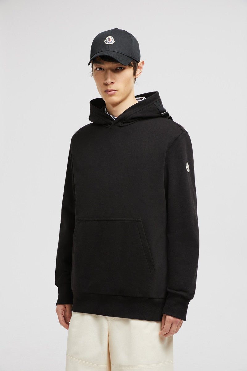 MONCLER MINI LOGO BLACK HOODIE