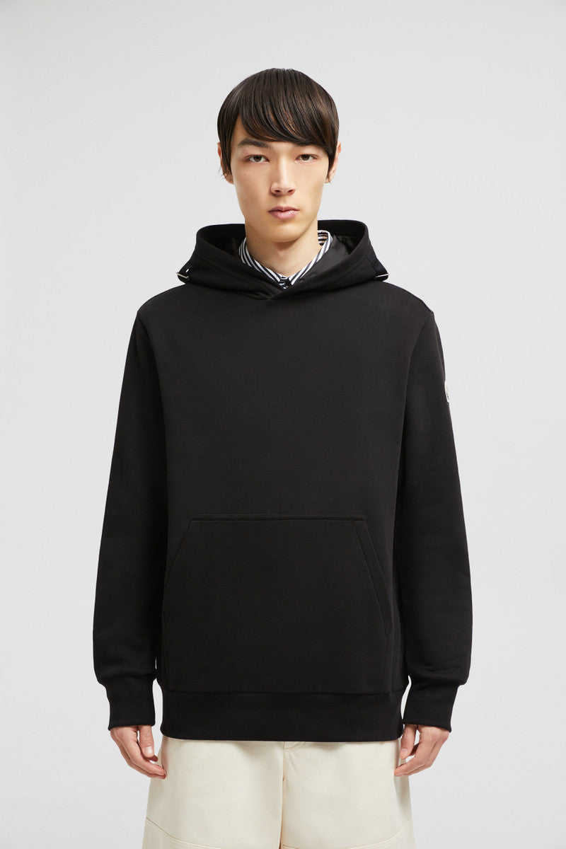 MONCLER MINI LOGO BLACK HOODIE
