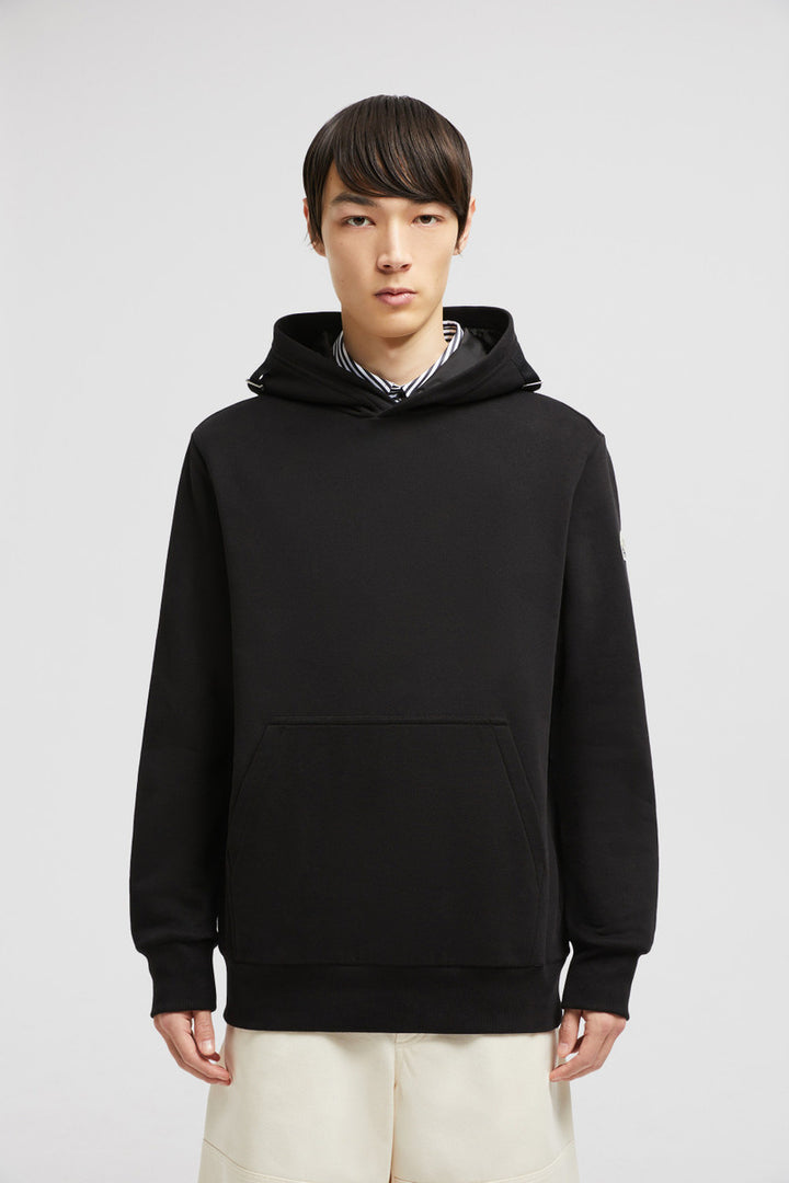 MONCLER MINI LOGO BLACK HOODIE