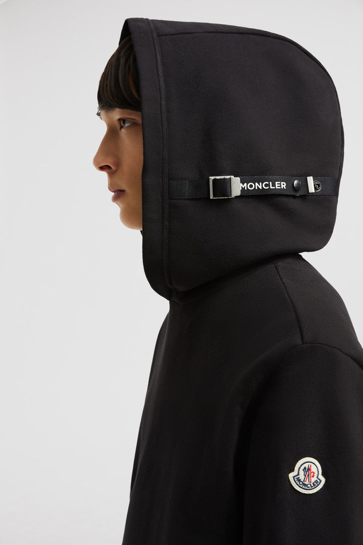 MONCLER MINI LOGO BLACK HOODIE