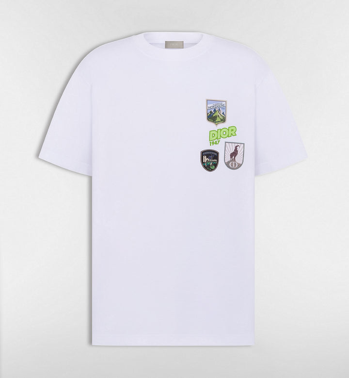 DIOR PATCHED WHITE T-SHIRT
