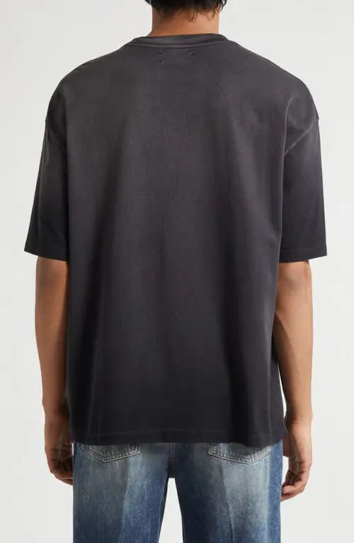 AMIRI GRAPHIC PRINT BLACK T-SHIRT