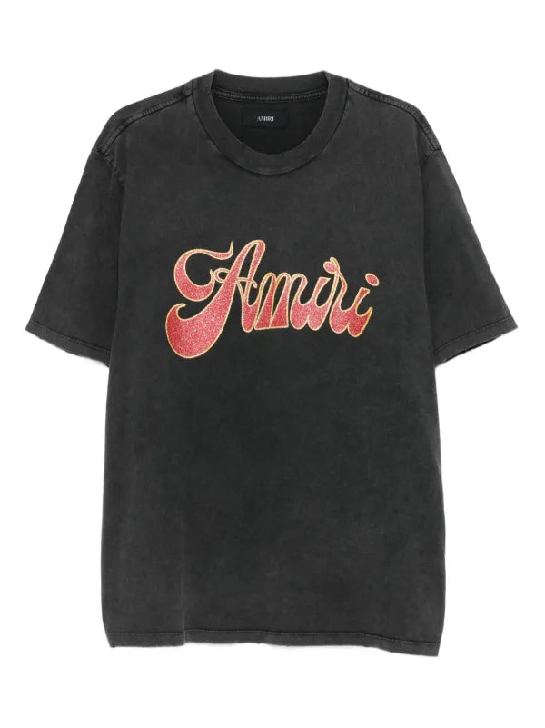 AMIRI RED PRINTED T-SHIRT