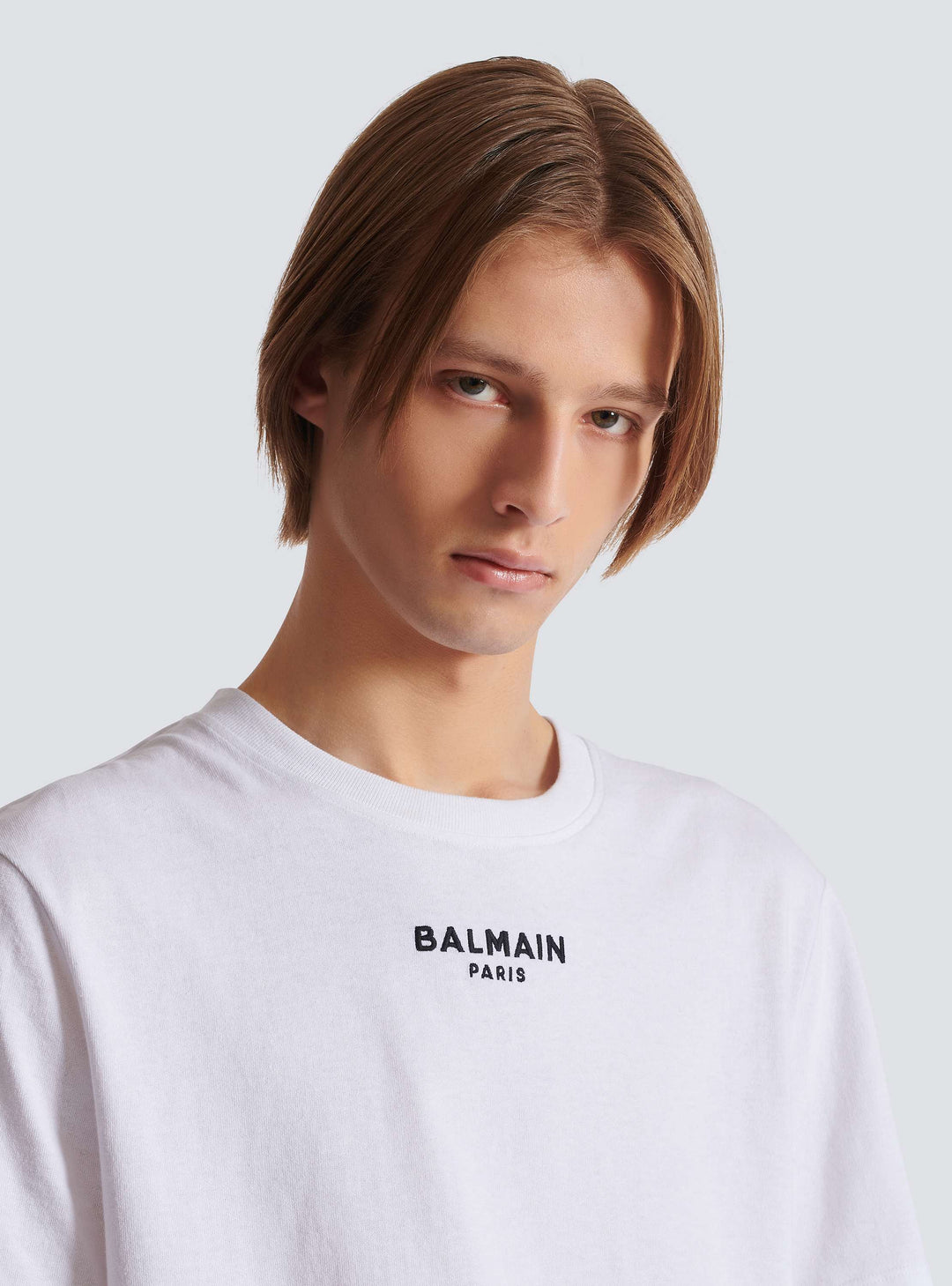 BALMAIN WHITE T-SHIRT LOGO