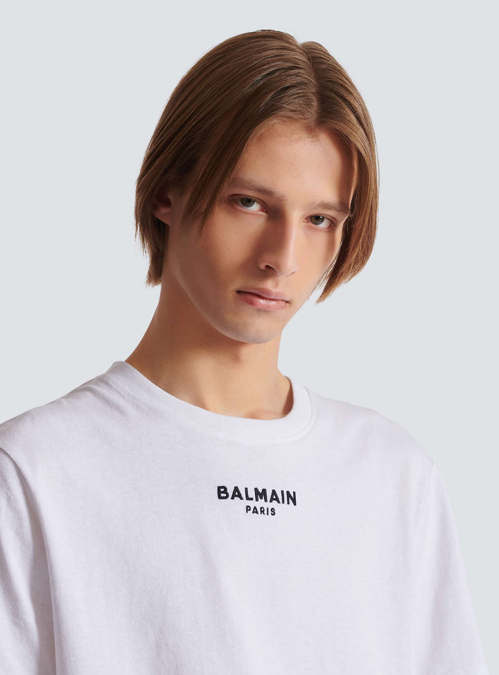 BALMAIN WHITE T-SHIRT LOGO