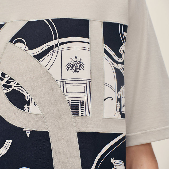 HERMES INDIGO MASTIC T-SHIRT