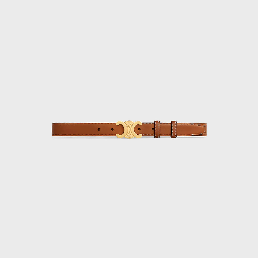 CELINE TRIOMPHE BROWN BELT