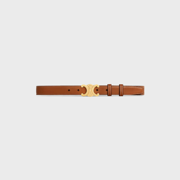 CELINE TRIOMPHE BROWN BELT