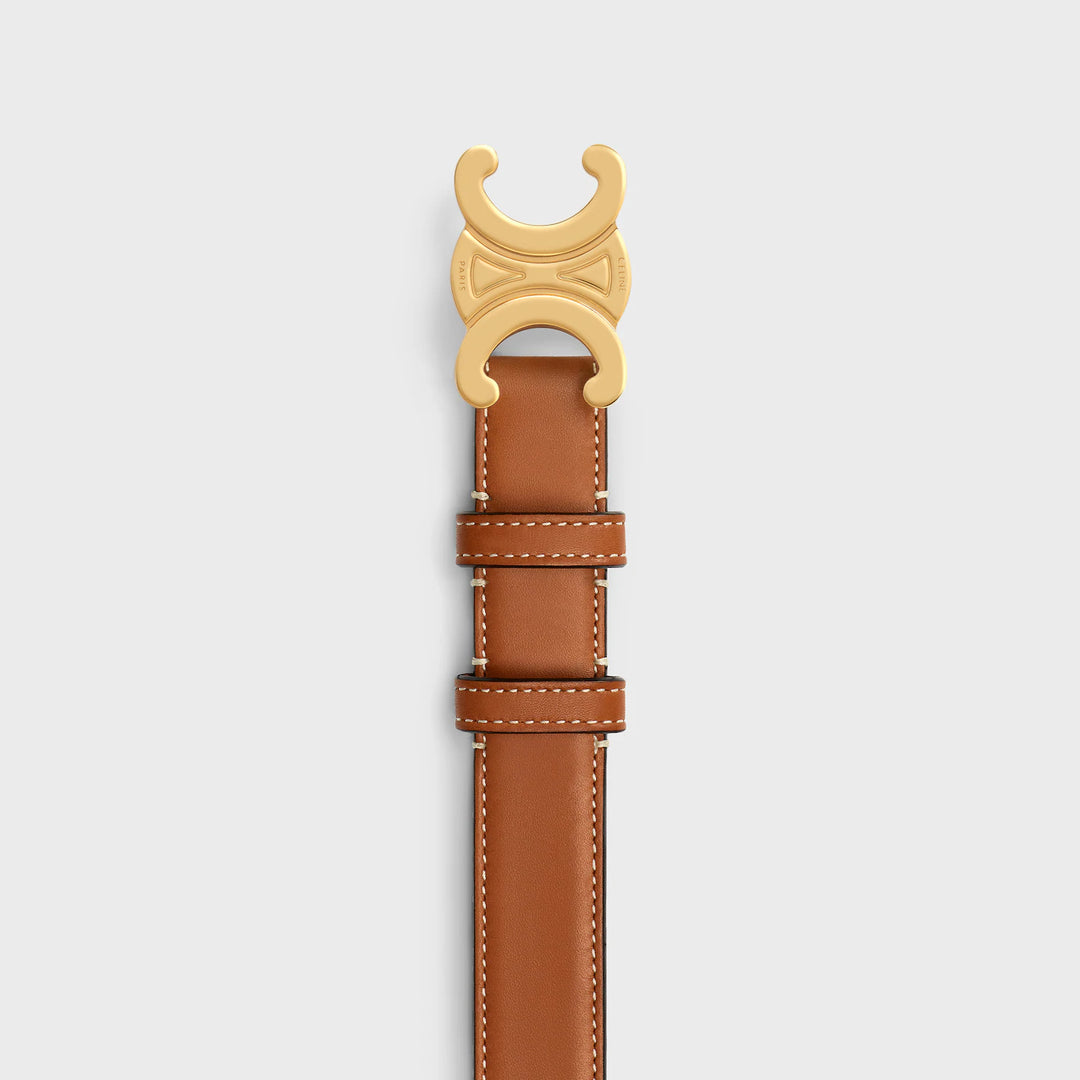 CELINE TRIOMPHE BROWN BELT
