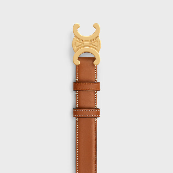 CELINE TRIOMPHE BROWN BELT