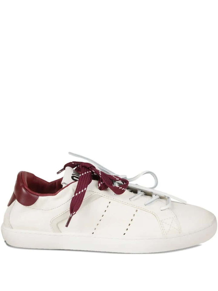 MIU MIU LACE-UP RED SNEAKERS