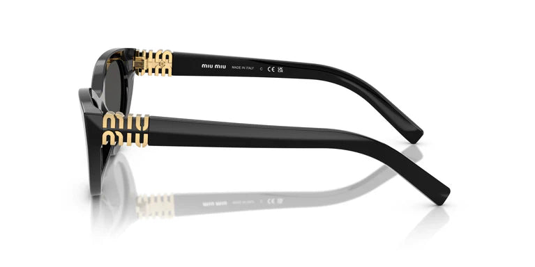 MIU MIU BLACK & GOLD SUNGLASSES