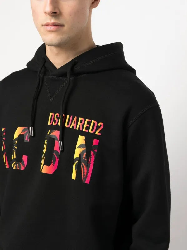Dsquared2 Tropical Black Hoodie